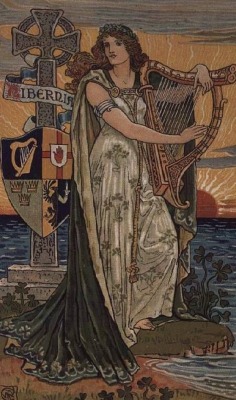 silenceforthesoul:  Walter Crane - United Ireland, Calendar for 1897 