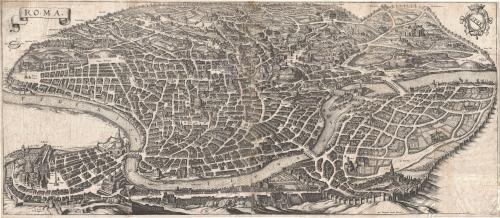 Map of Rome, by Antonio Tempesta.