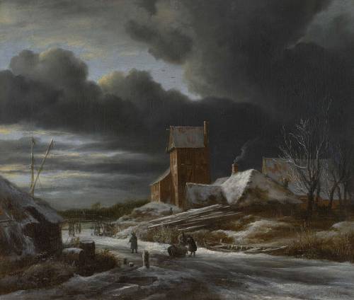 Winter Landscape, by Jacob Isaackszoon van Ruisdael, Rijksmuseum, Amsterdam.