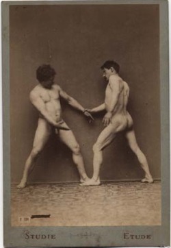 antique-erotic:A wrestling scene, from the