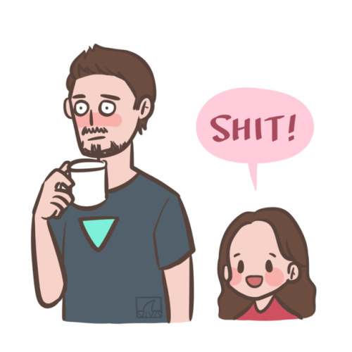 vivasharkart: Only mommy says that word.   Like mother father, like daughter   