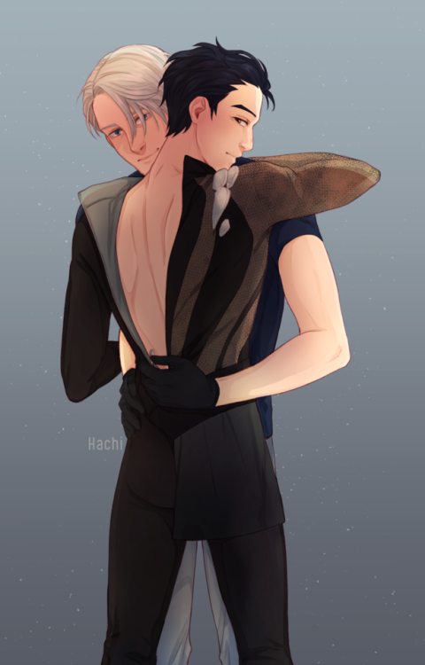 hachidraws:There’s a lot of emotion behind their skating outfits/// ❤️️