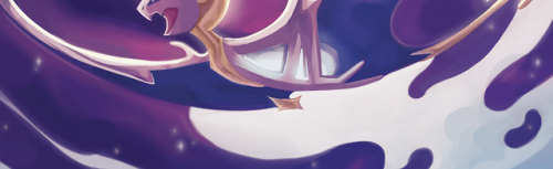 Sneak peek of my card for @pkmntarot, with Lunala for the Moon This tarot deck is full with beautifu