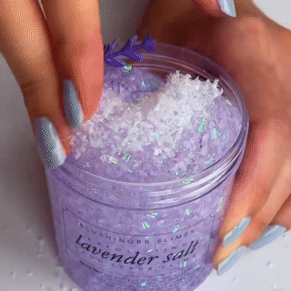snakes-stims: lavender salt hand scrub