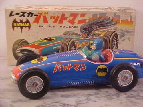 Bootleg Batmobile knockoffs from around the world. My personal favorite is the gold 1970 Batmobile f