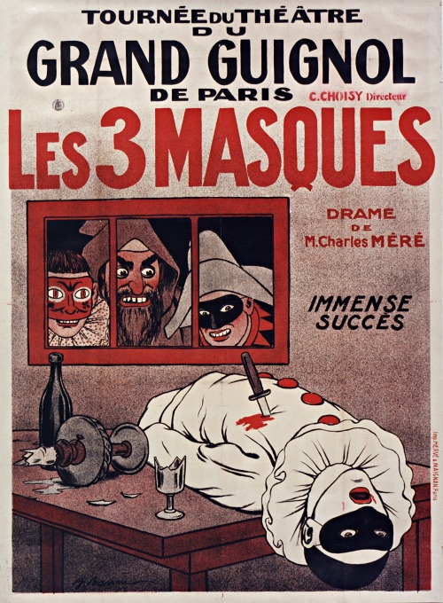 jareckiworld:Adrien Barrère - Theatre du Grand Guignol de Paris  (affiches, 1920s)