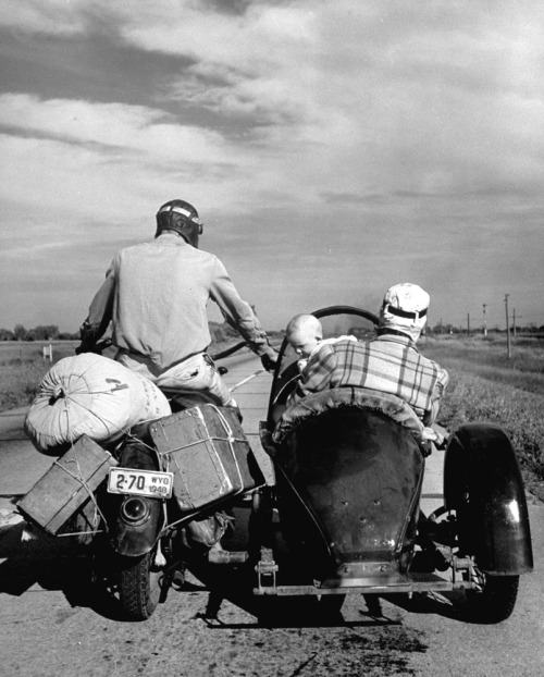 “A couple and their five-month-old daughter heading home to Cheyenne, Wyoming, after a visit to Omah