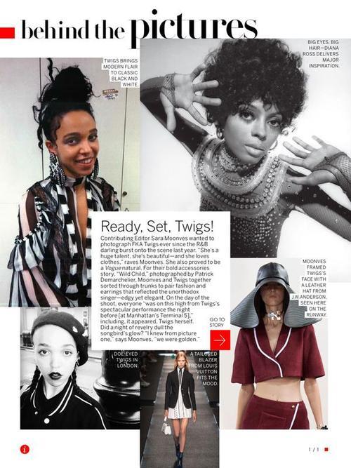 everybodylovesfkatwigs:  FKA twigs - Vogue US scans Twitter: luckyRobsCandy