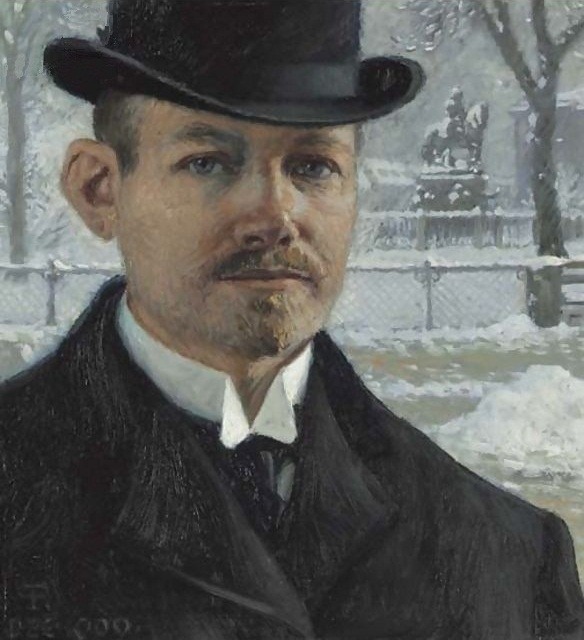 blastedheath:  erretratu Paul Gustav Fischer (Danish, 1860-1934), Self-Portrait,