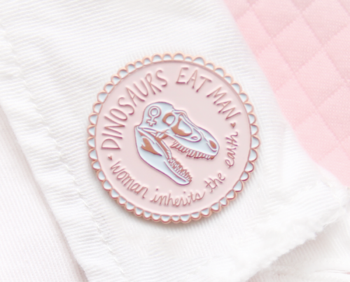geekymerch: Jurassic Park inspired lapel pin by Kate Gabrielle 