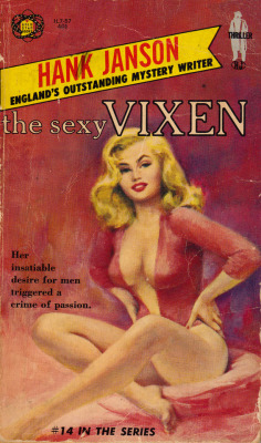 The Sexy Vixen, by Hank Janson (Gold Star,
