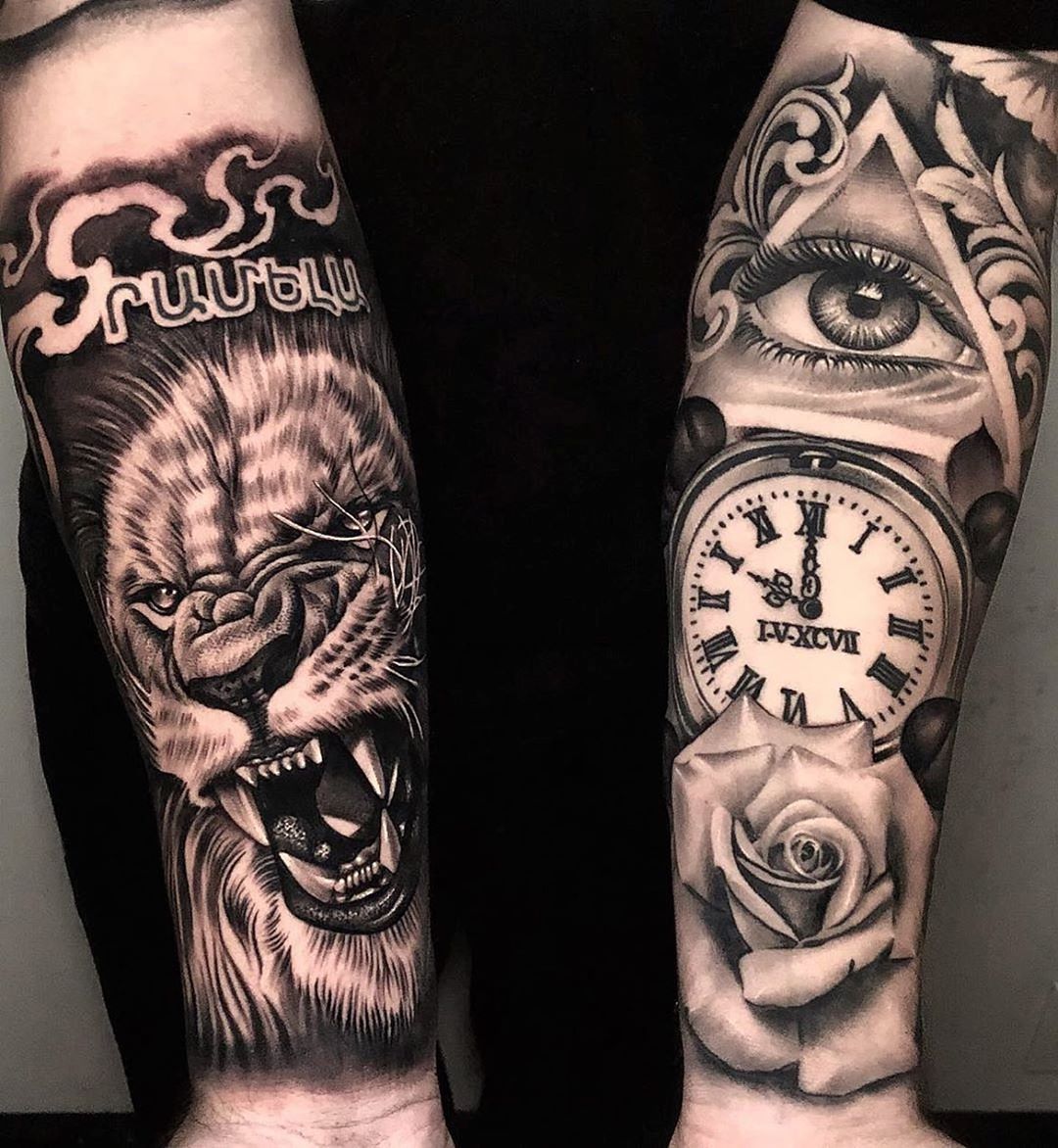 20 Mind Blowing Clock Tattoo Ideas For Men  Wittyduck