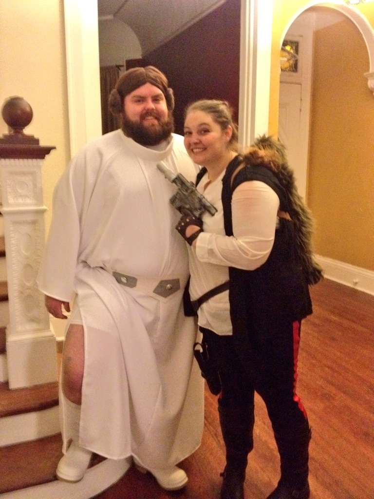 redefiningbodyimage:  This year my boyfriend and I went as Han Solo and Princess