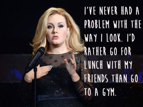 randomfandomteacher:recoveryisdelicious:Celebrities Who Will Actually Make You Feel Good About Your Body  yes—but isn’t the above picture of Adele a picture of her wax figure? 