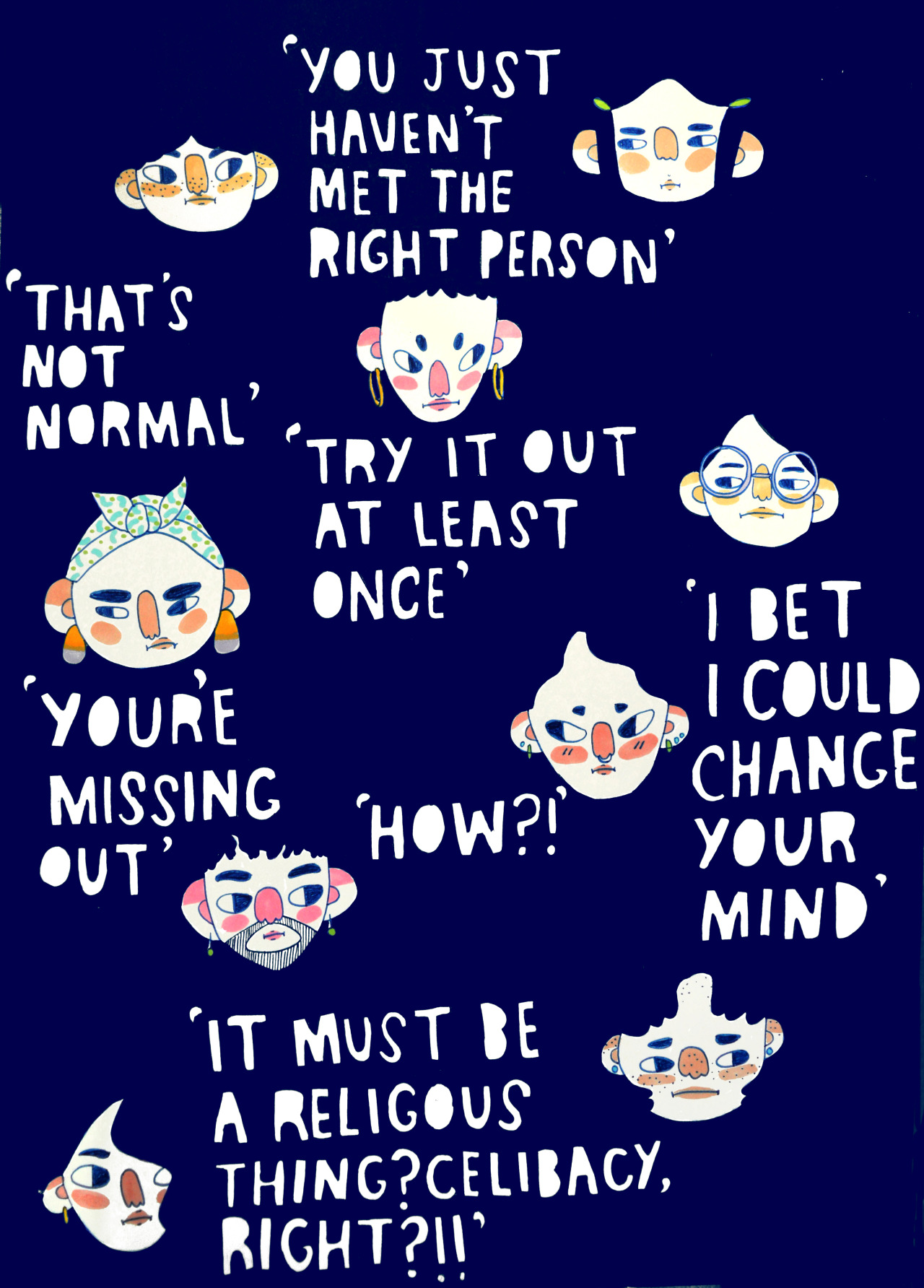 ferneleanorillustration:  all three posters about asexuality all collated together