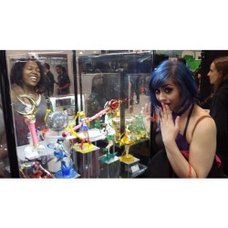She can’t believe the #sailormoon toys