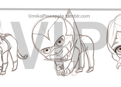 Who would have thought that Hawk Moth could be so cute ? Here some VIP of my little set of ML chibi.