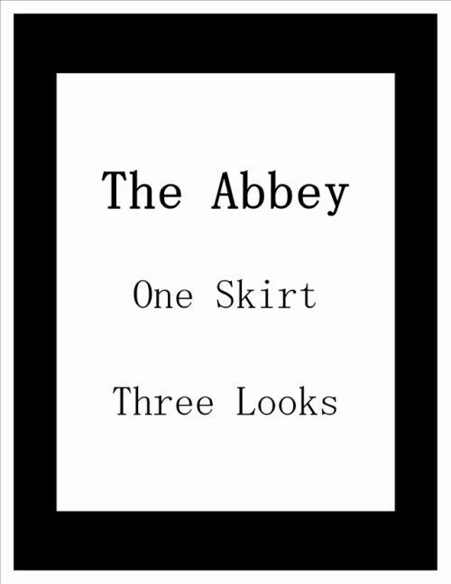 kpluvscc: The Abbey: One Skirt, Three Looks I love this skirt.  A big thank you to @simpliciaty