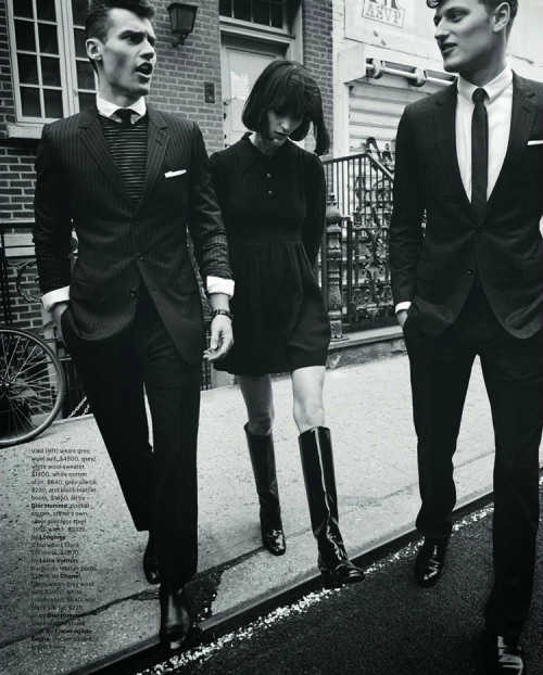 bothsidesguys: VLADIMIR IVANOV & DEMY MATZEN by PAMELA HANSON for GQ AUSTRALIA. pamelahanson.com