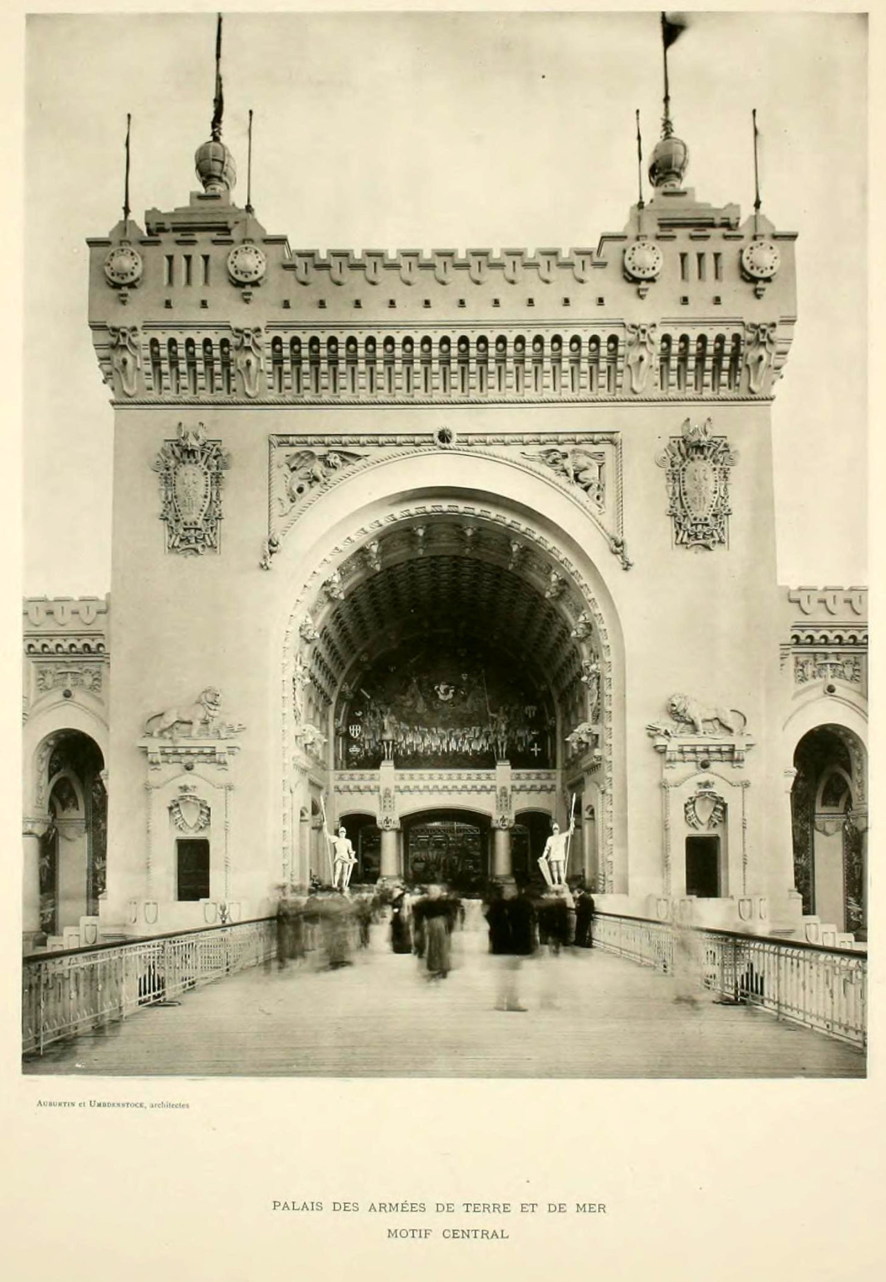 The Army and Navy Pavilion at the 1900 Exposition Universelle, Paris