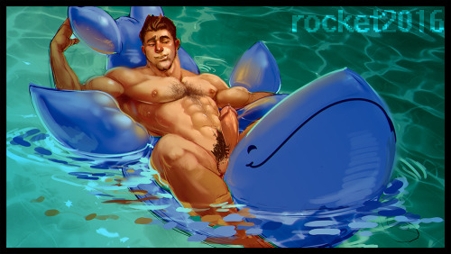rocketmenstudio:   Looks like the whale isn’t the only inflatable…. Rocketmenstudi