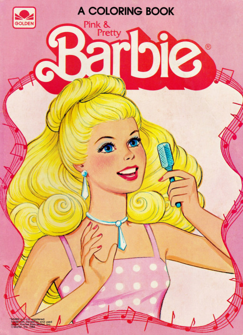 fyretrobarbie: Pink & Pretty Barbie Coloring Book (1983)