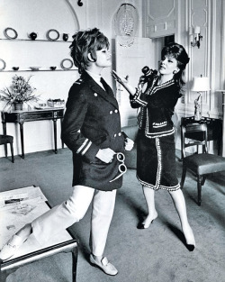 Claudiacardinalebeauty:  Claudia Cardinale And Gina Lollobrigida.