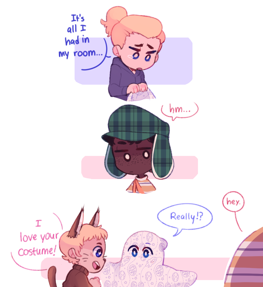 an-island-of-bunnies:  Happy almost Halloween! This is part 1 of the boy’s halloween