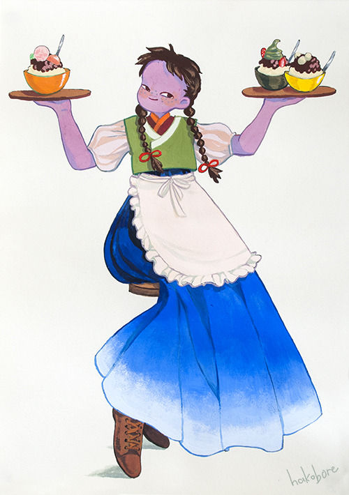 hakobore:  commission!“Humble + Patbingsu”