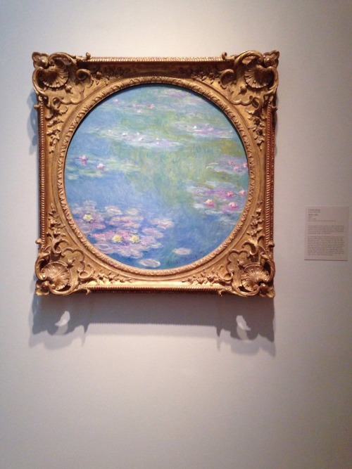 winepaint:stared at monet’s Water Lilies for a while today