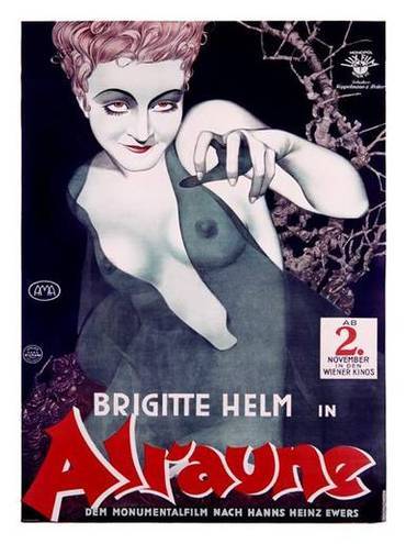 catskewl:“Alraune/ Mandrake, 1928″ starring Brigitte Helm as a genetically engineered woman out to g