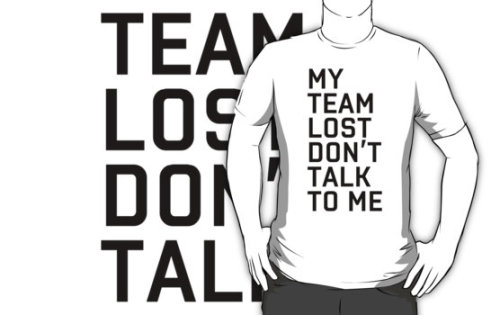 sabrinazz: When your sports team loses and you don’t want to talk about it. (x,x)