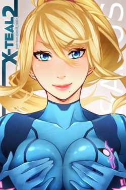 x-teal2:  Samus :D a bit of practice…  There is a PSD file with both versions HD for download in my Patreon,I will lay the rewards soon, watch for that!HF profile Support me on Patreon =)