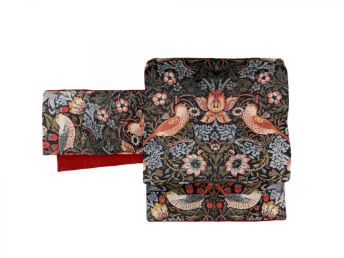 Gofukuya printed kimono collection, pairing antique Arts and crafts patterns