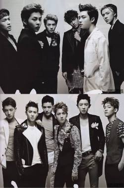 freydanbaek16:   [Scan] 130517 EXO at Ceci magazine June Issue cr. spunky action, baby!  