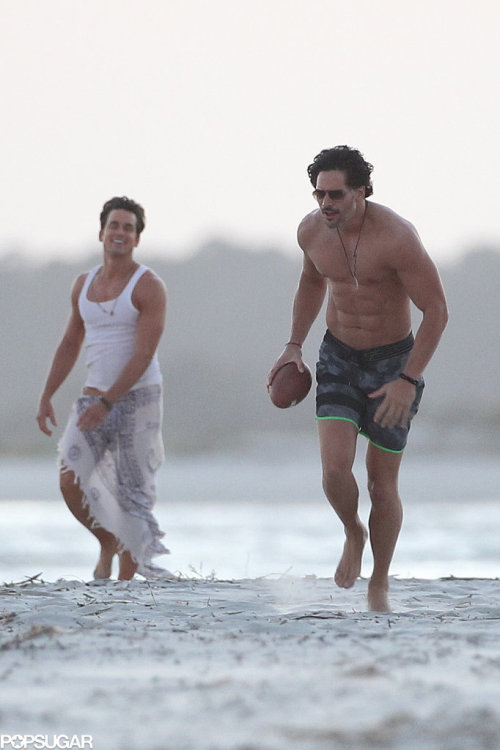  Matt Bomer, Joe Manganiello, Adam Rodriguez on the set of Magic Mike XXL [x] — (more pics of Joe and Adam at the link) 