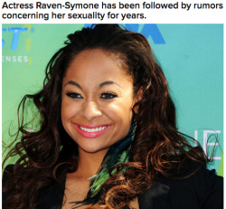buzzfeedlgbt:  Raven Symone Ends The Rumors