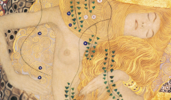 logija:  Water Serpents by Gustav Klimt (detail)