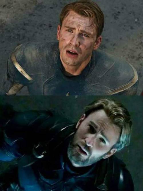 Can you imagine that Steve in the image below is also looking at Tony? Same circumstances Same face 