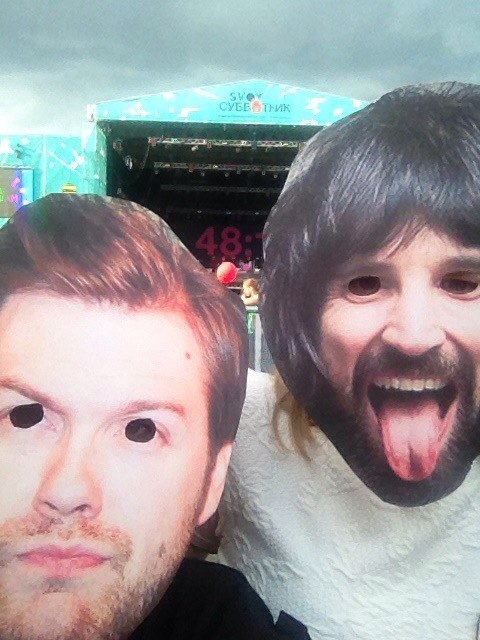 we had a really good time with these masks at Subbotnik Festival in Moscow at 5th