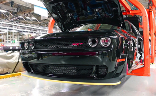 musclecardefinition: Production of the Last 2018 Dodge SRT Demon Challenger. Watch here !!! &n