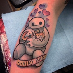 inkeddisney:  This Baymax piece is SO CUTE!