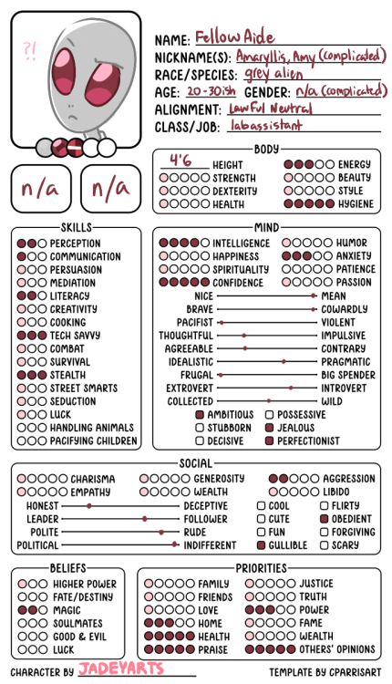 more usage of this sheet; dnd pc and her npcs