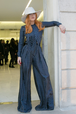 ladvxgaga: Lady Gaga posing in front of Balenciaga’s
