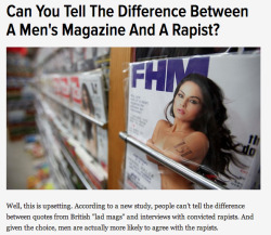 otaku-with-the-tardis:  edonaghey:  &ldquo;There is a fundamental concern that the content of such magazines normalises the treatment of women as sexual objects. We are not killjoys or prudes who think that there should be no sexual information and media