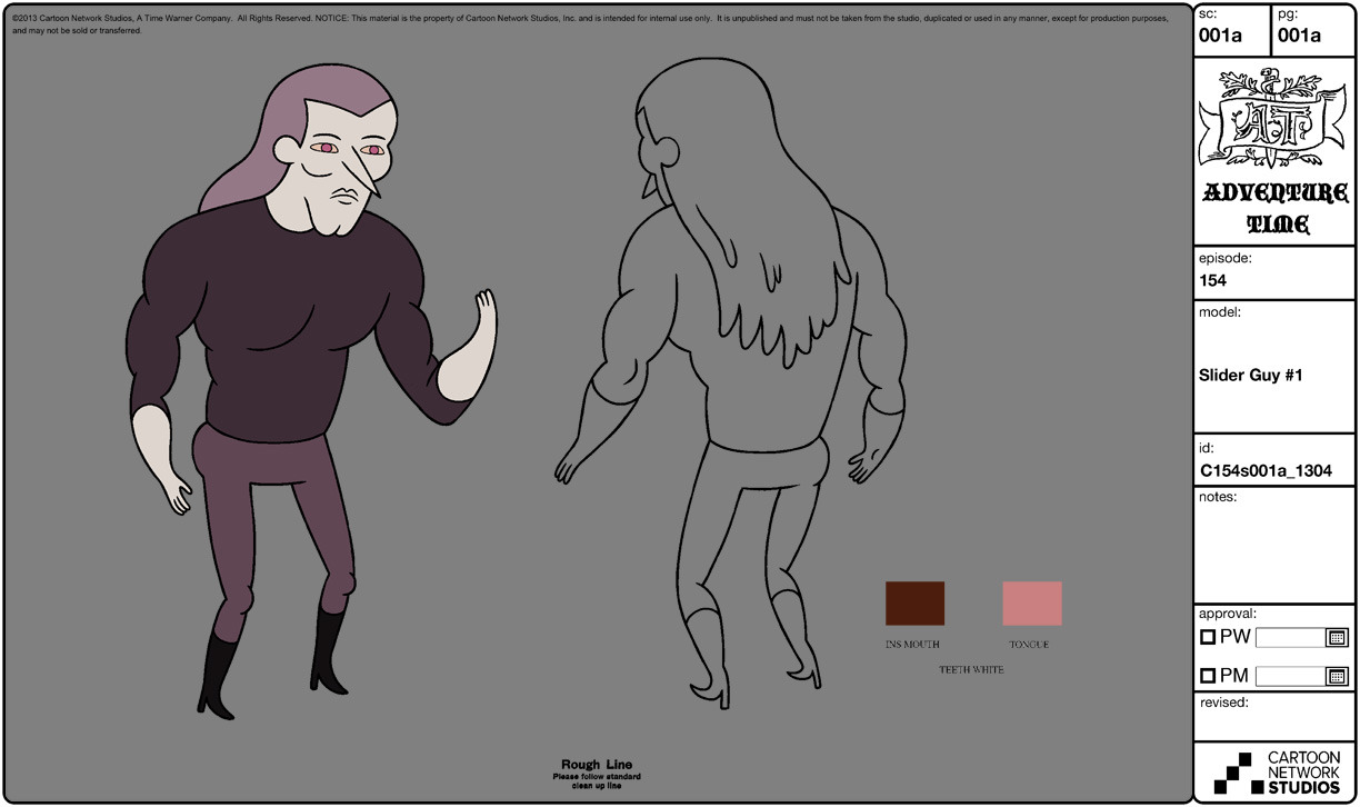 selected model sheets from Blade of Grass lead character &amp; prop designer