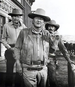 don56:Bruce Cabot, John Wayne and Glenn Corbett