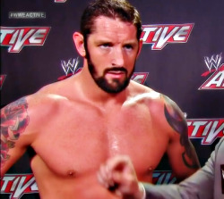 wwe-4ever:  He’s so hot,I can’t even breath anymore.