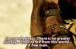  “This part of the scene was NOT in the Script Dan addlibed this as he felt since