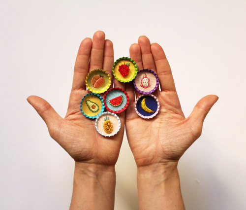 sosuperawesome:  Embroidery by BaobapHandmade on Etsy  • So Super Awesome is also on Facebook, Twitter and Pinterest • 
